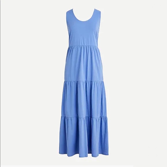 J. Crew Dresses & Skirts - J.CREW Tiered Maxi Dress Sleeveless Periwinkle Blue XXL